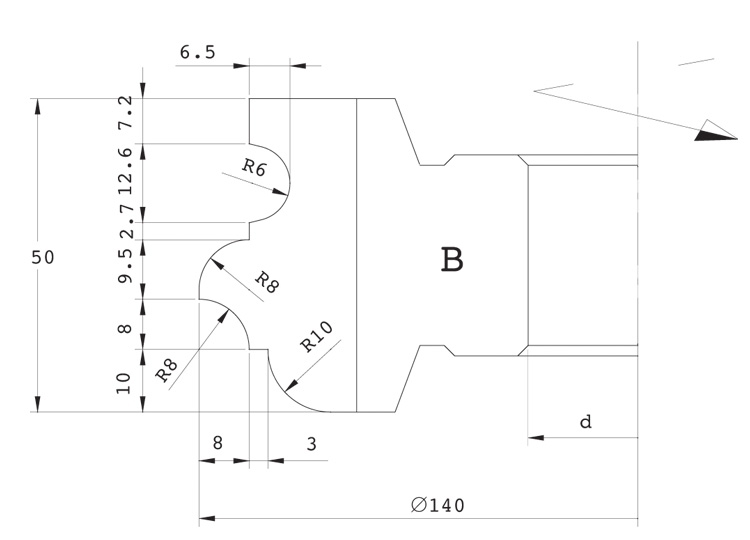 Frese sagomate multiprofilo