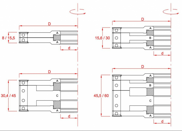 ADJUSTABLE GROOVING CUTTER  SET