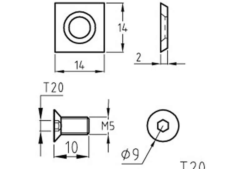 Planing spiral insert cutterhead