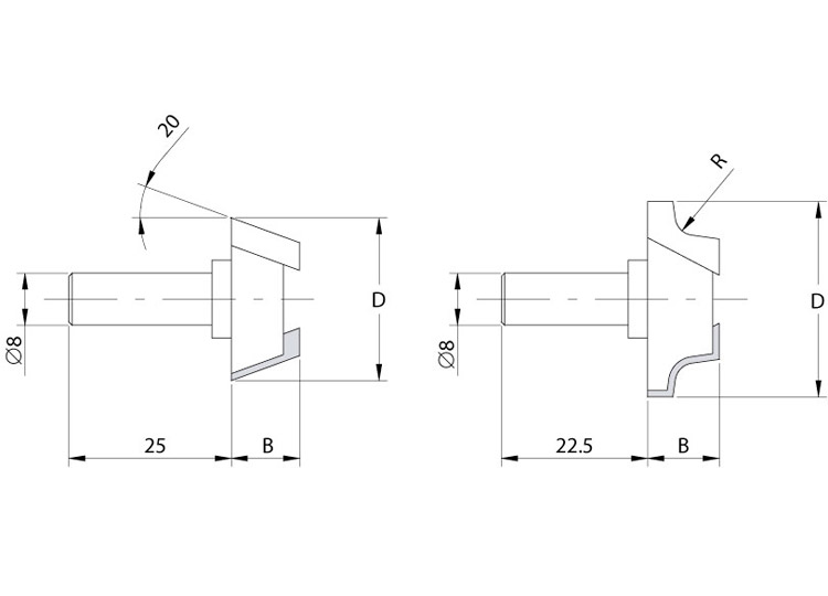 Cutterheads for biesse edgebanding machines