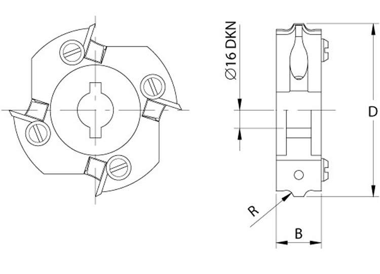 Teste porta coltelli per bordatrici “biesse”