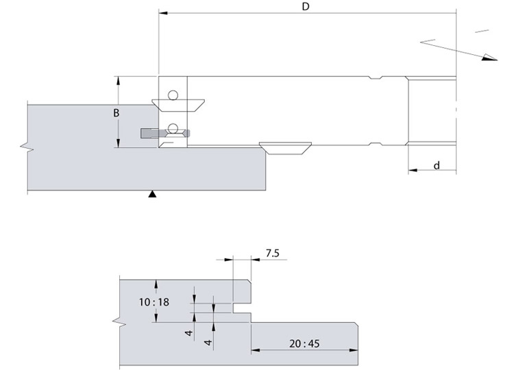 Cutter head for door-frame