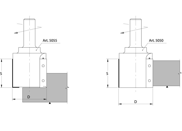 Edging and rabbeting cnc router cutters