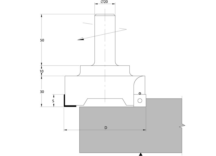 Rabbeting cnc router cutters