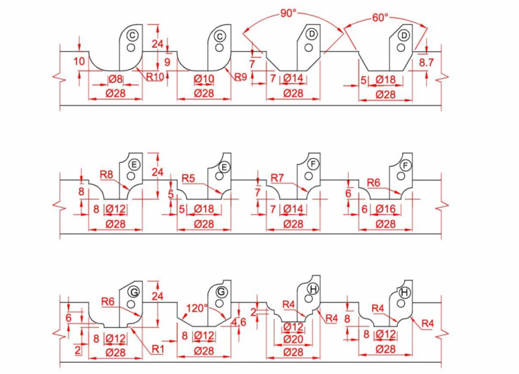 MULTIPROFILE INSERT ROUTER CUTTER