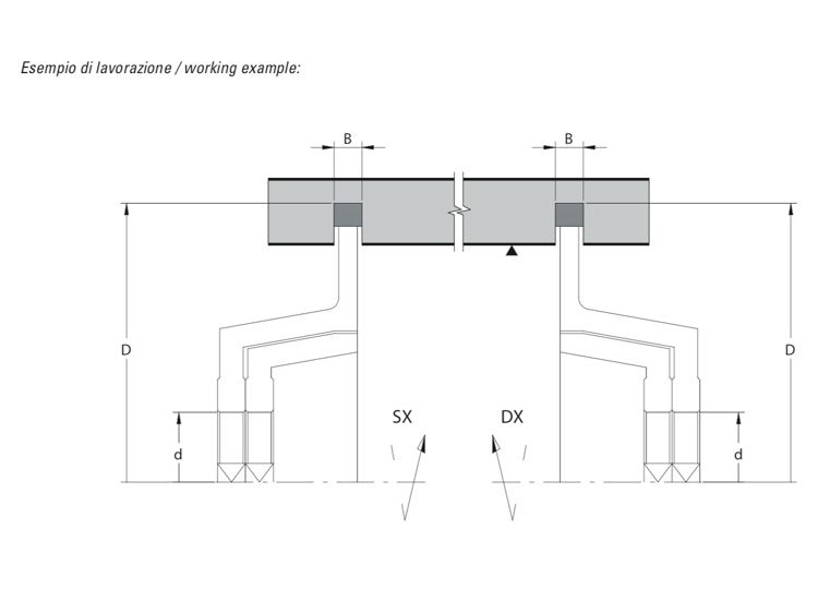 Adjustable diamond grooving cutters (recessed body).