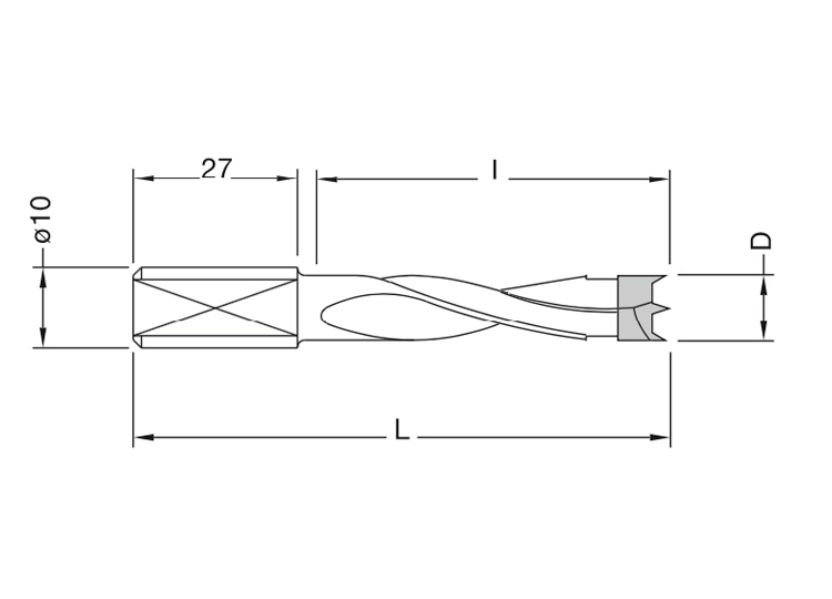 Hw dowel drill bits