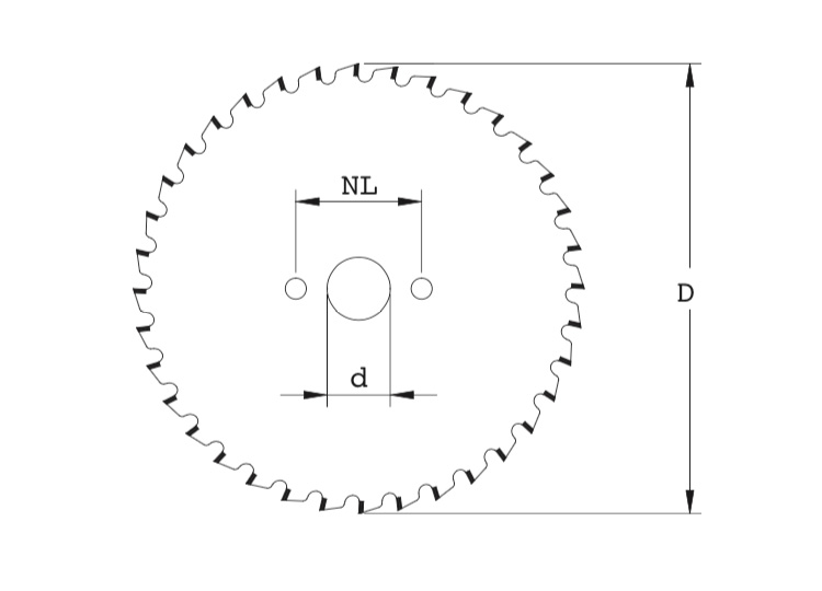 Circular saw blades for plastic laminated panels cutting