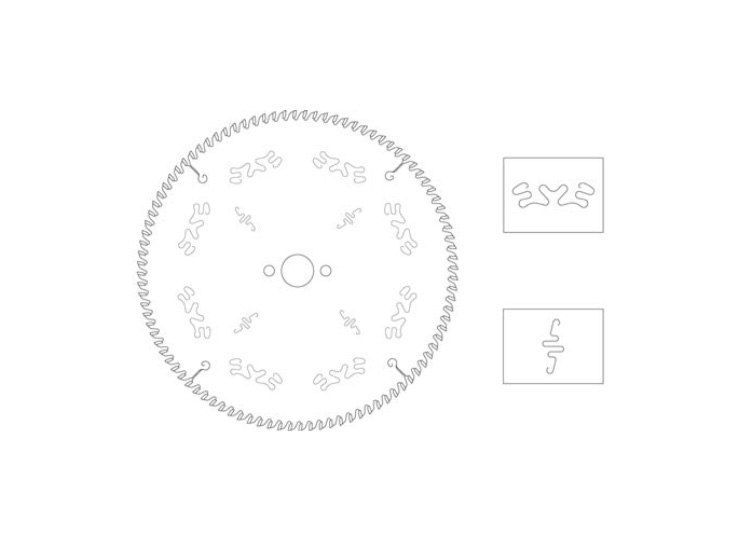 High resistance panel sizing circular saw blade