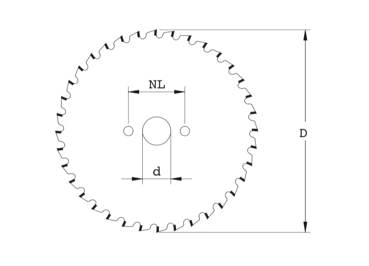 Circular saw blades for cnc routers